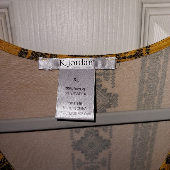 K. Jordan Surplice Tunic bell sleeves size XL - Picture 4 of 4